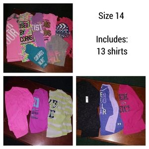 LOT of girls size 14 tops